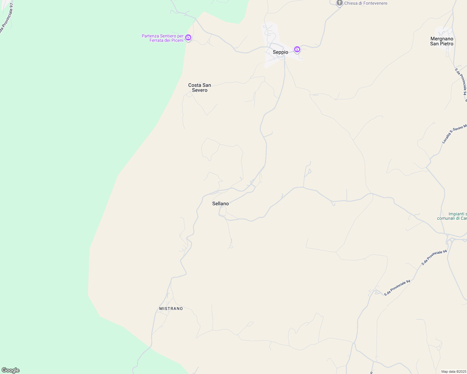 map of restaurants, bars, coffee shops, grocery stores, and more near in Provincia di Macerata