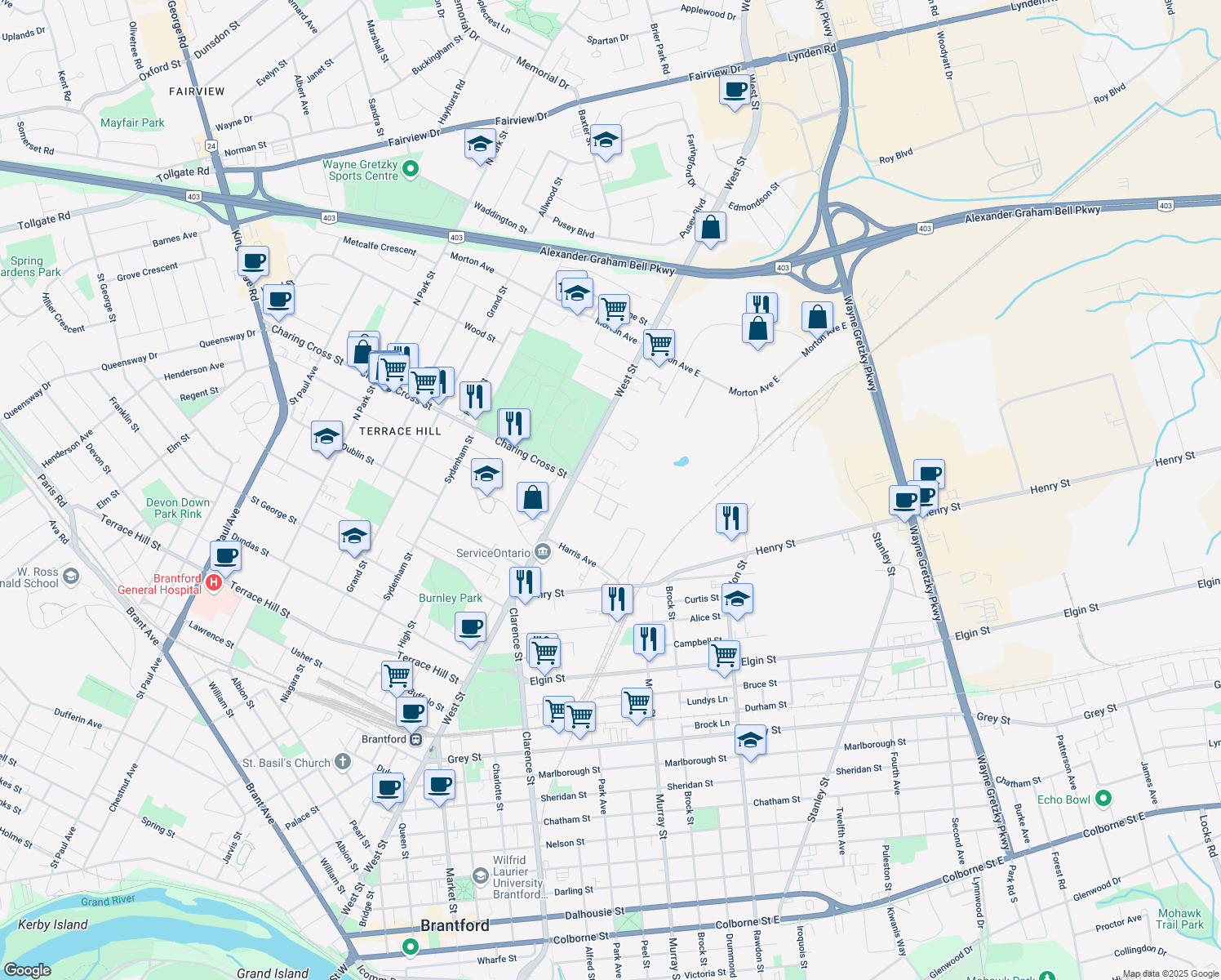 235 Charing Cross Street, Brantford ON Walk Score