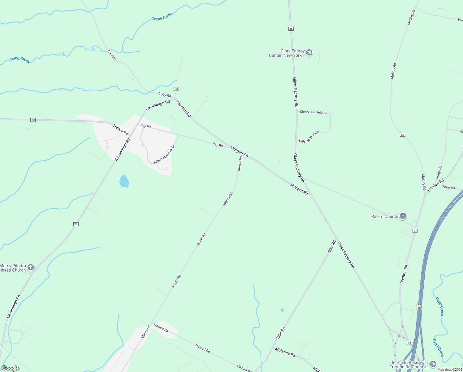 map of restaurants, bars, coffee shops, grocery stores, and more near 6235 Morris Road in Marcy