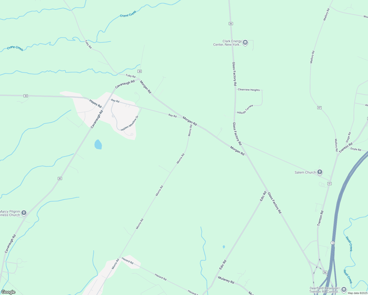 map of restaurants, bars, coffee shops, grocery stores, and more near 6235 Morris Road in Marcy