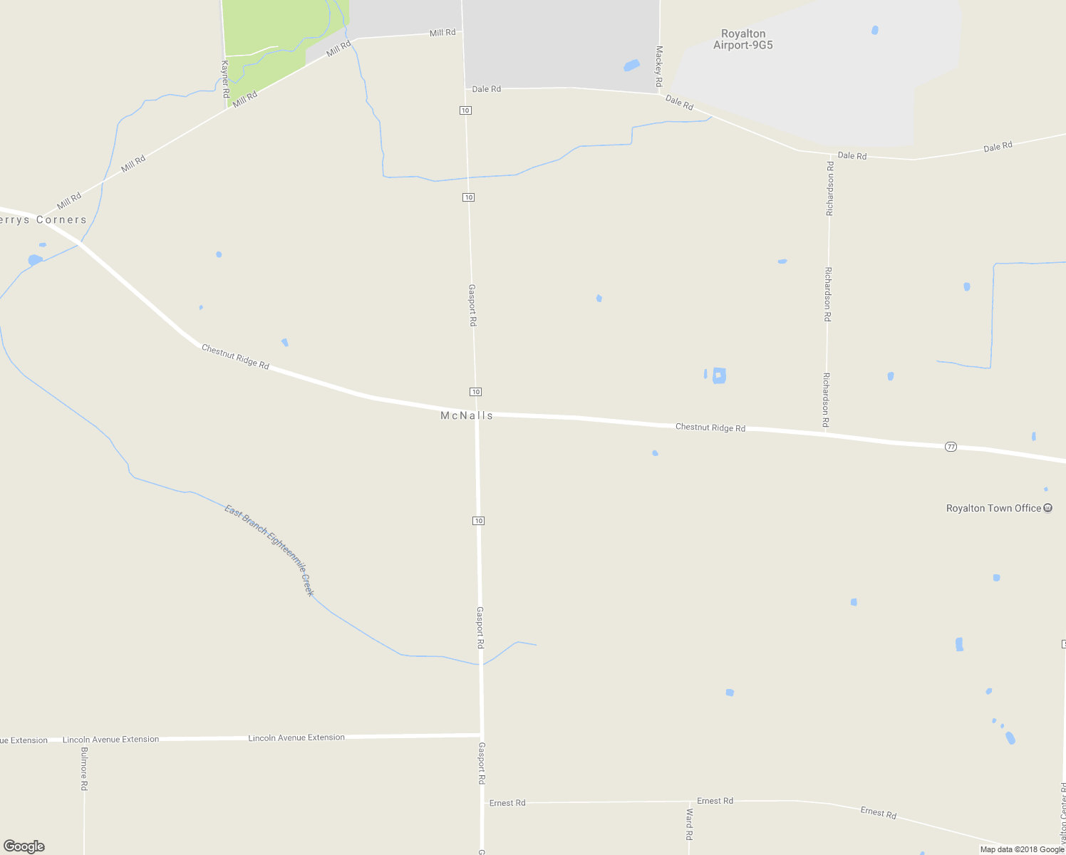 map of restaurants, bars, coffee shops, grocery stores, and more near 8412 Chestnut Ridge Road in Gasport