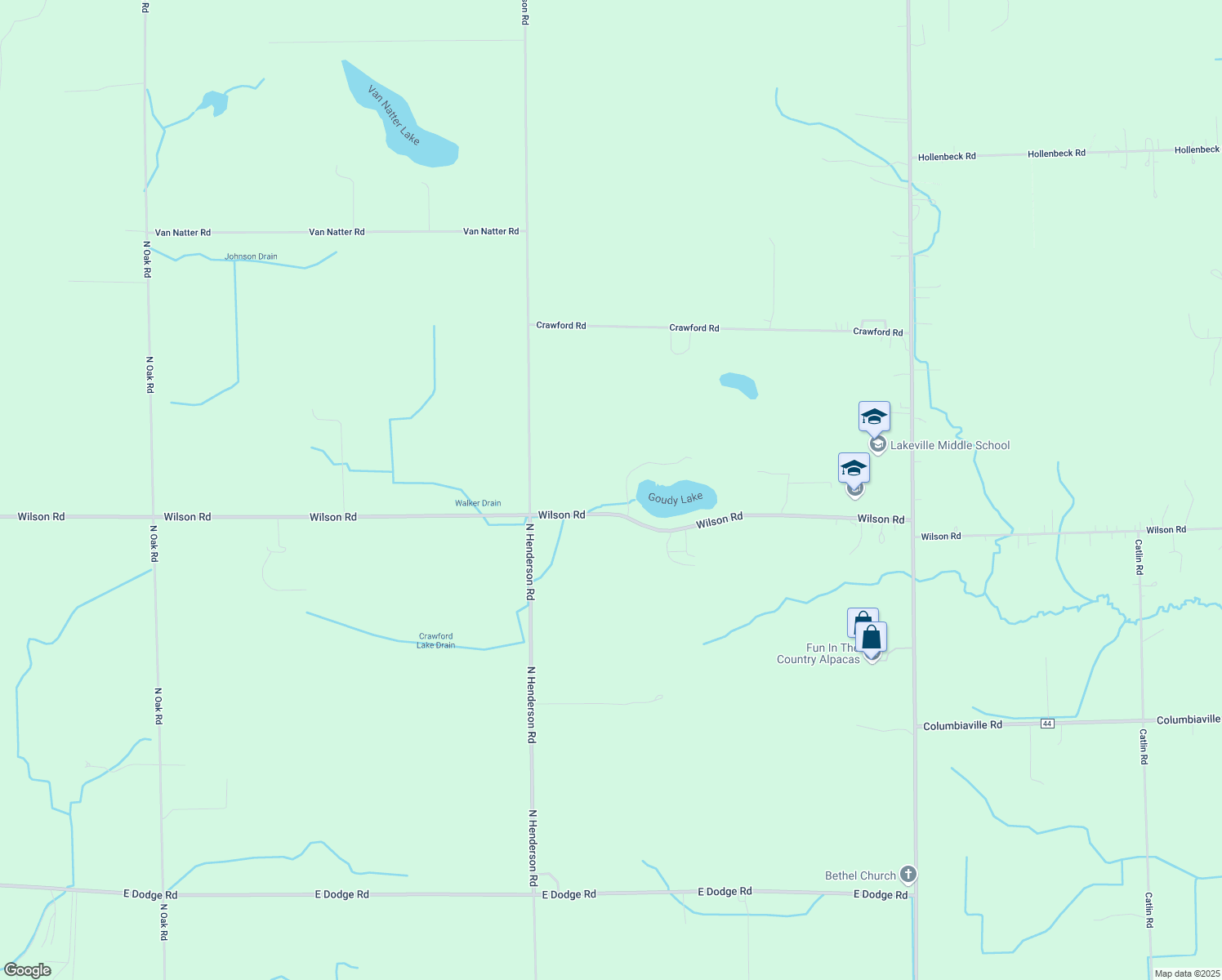 map of restaurants, bars, coffee shops, grocery stores, and more near 12107 Wilson Road in Otisville