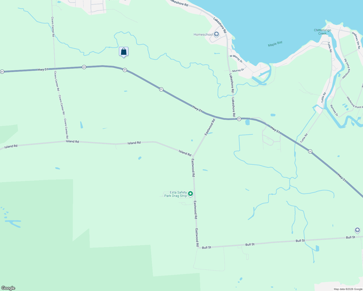 map of restaurants, bars, coffee shops, grocery stores, and more near 7321 Island Rd in Cicero