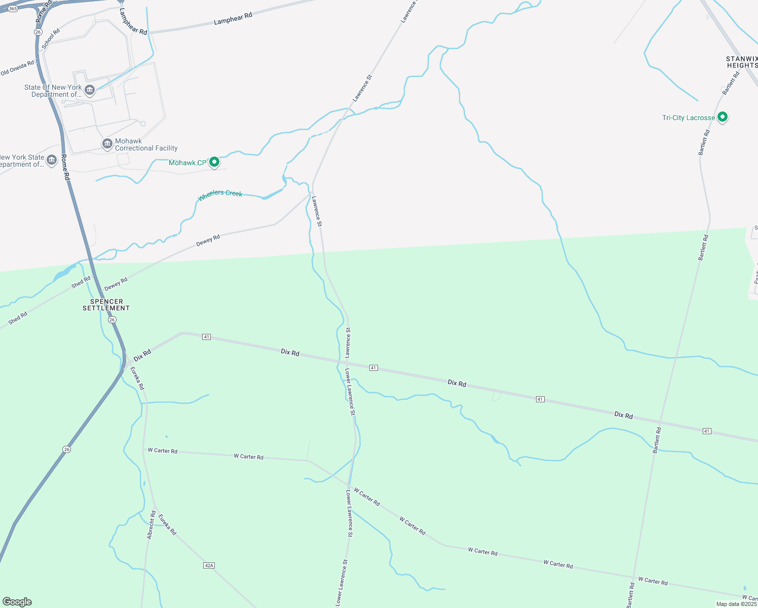 map of restaurants, bars, coffee shops, grocery stores, and more near 6340 Lawrence St in Rome