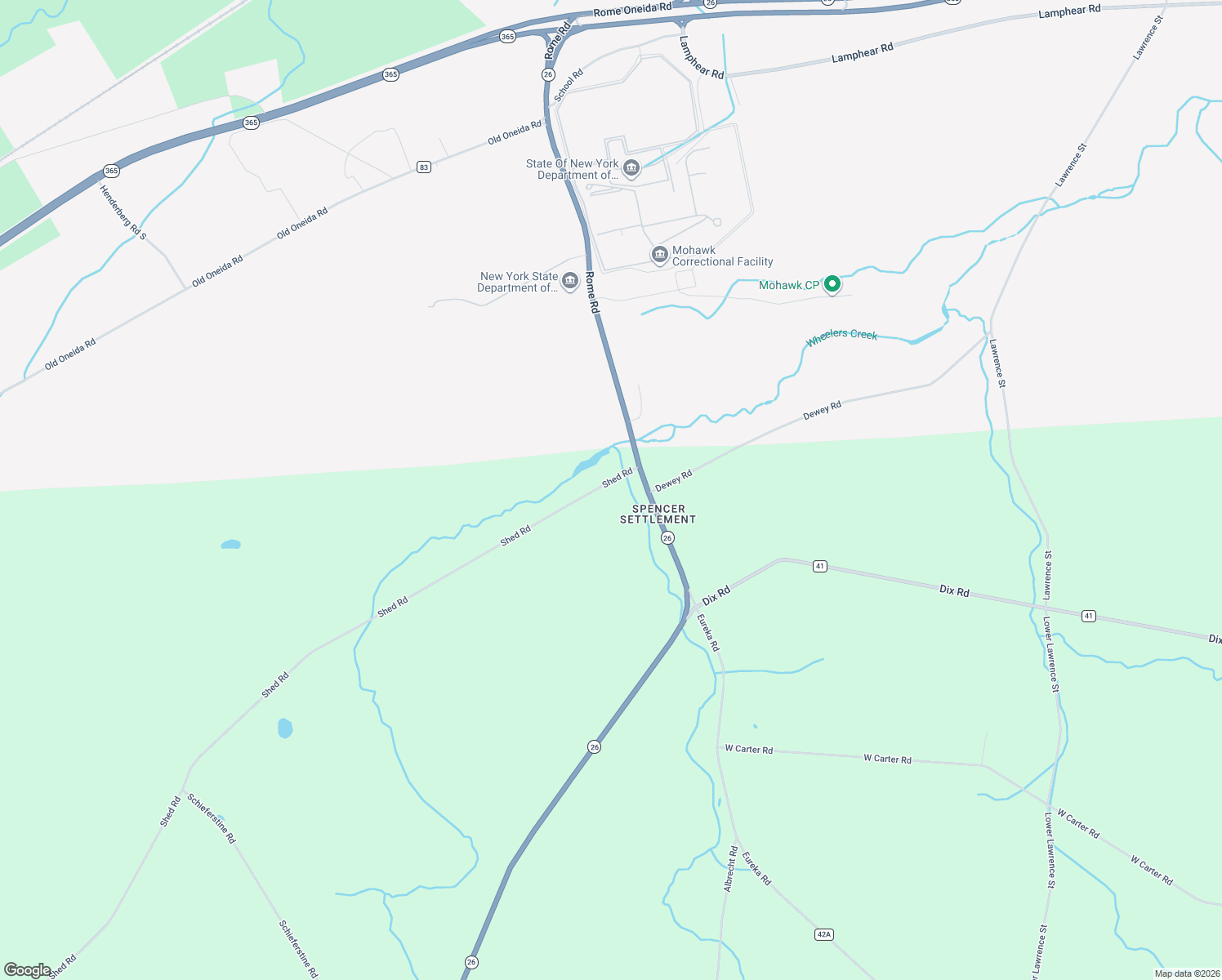 map of restaurants, bars, coffee shops, grocery stores, and more near 6068 Shed Rd in Rome