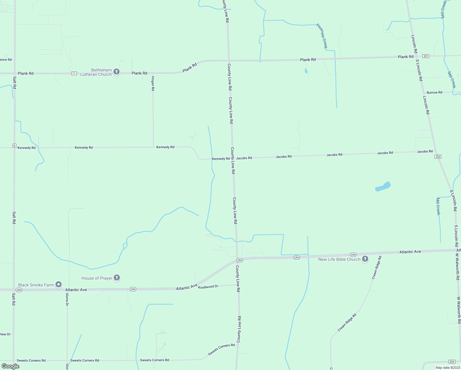 map of restaurants, bars, coffee shops, grocery stores, and more near 4649 County Line Rd in Macedon