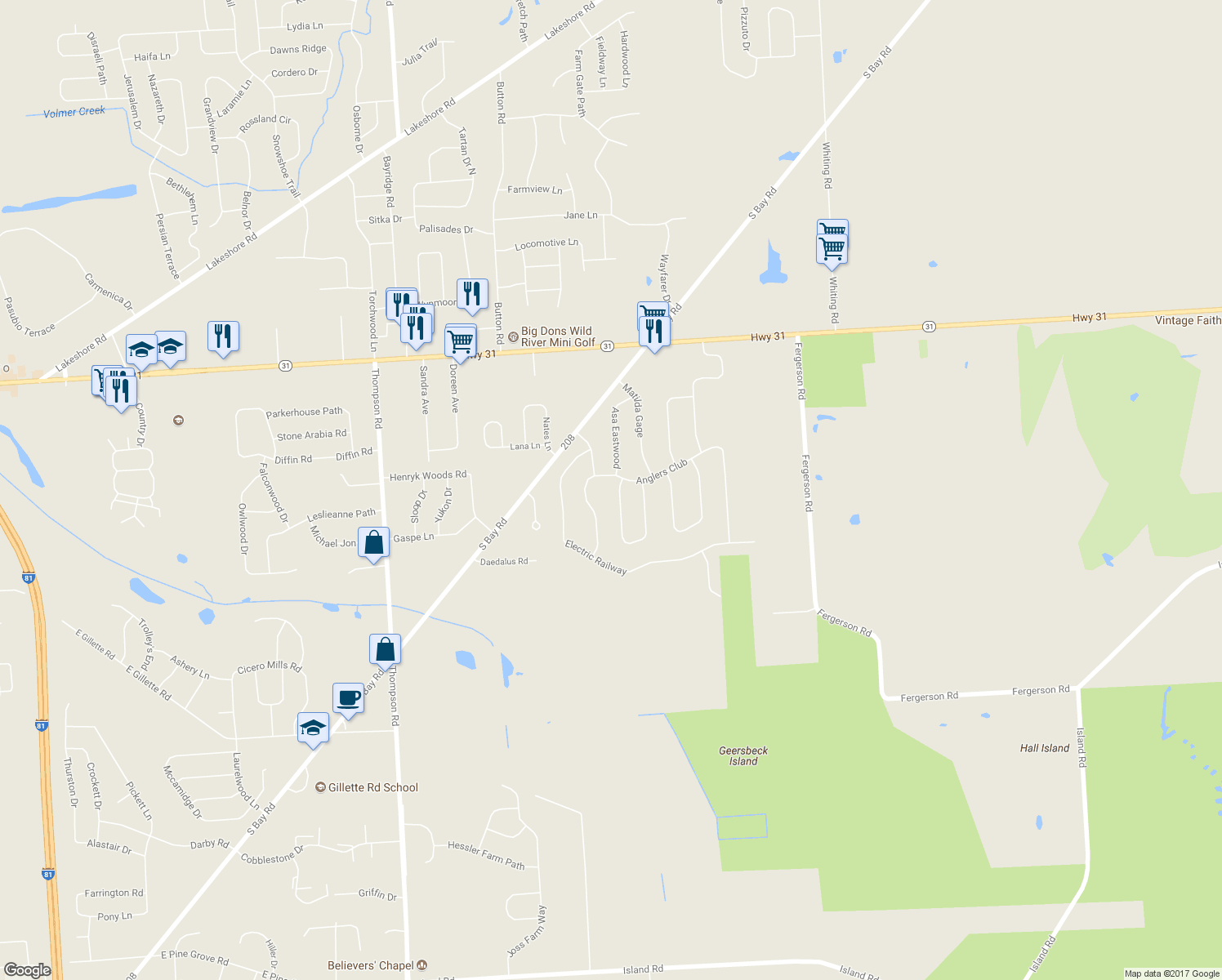map of restaurants, bars, coffee shops, grocery stores, and more near 6283 Addison Loomis in Cicero