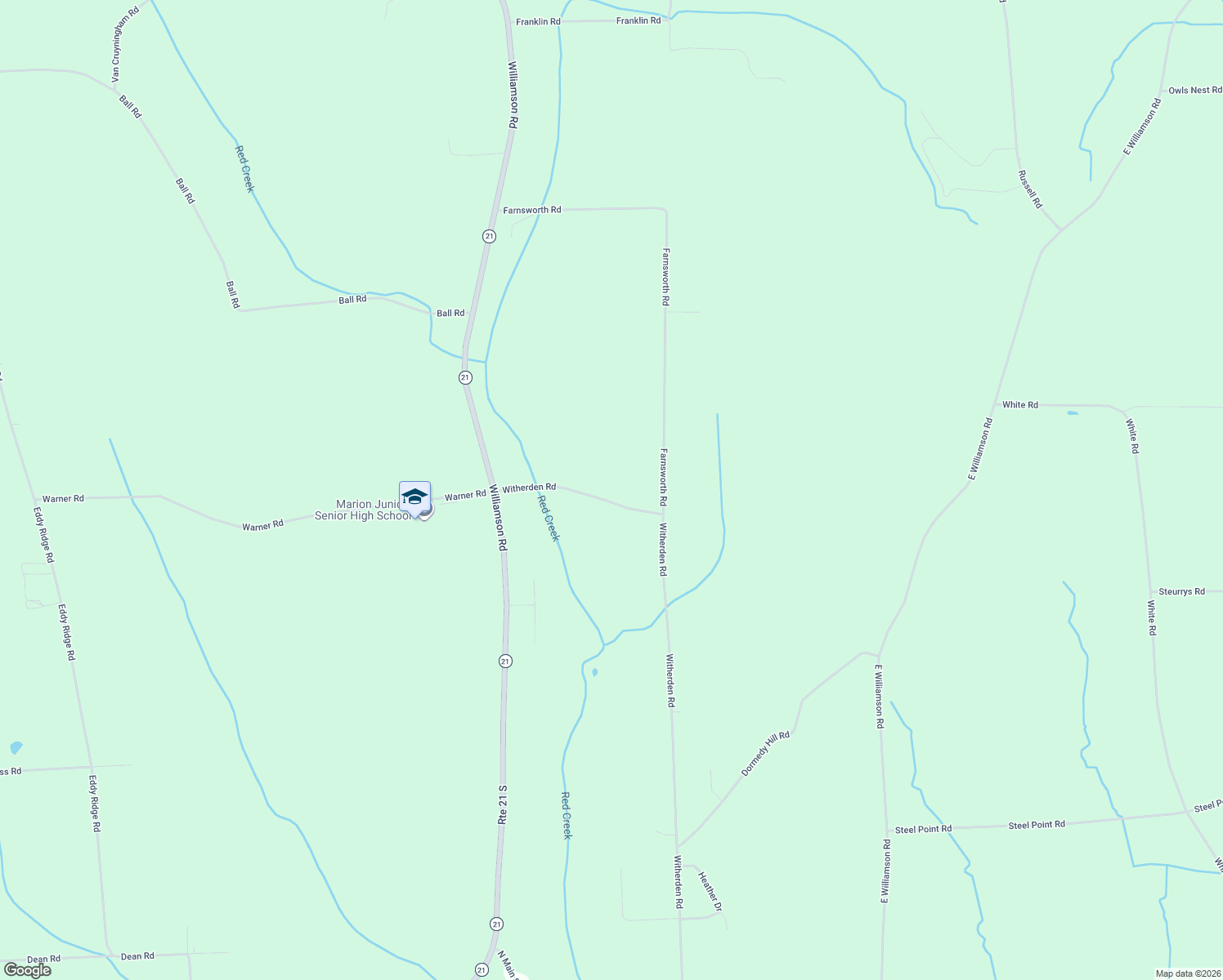 map of restaurants, bars, coffee shops, grocery stores, and more near 4600 Witherden Road in Marion