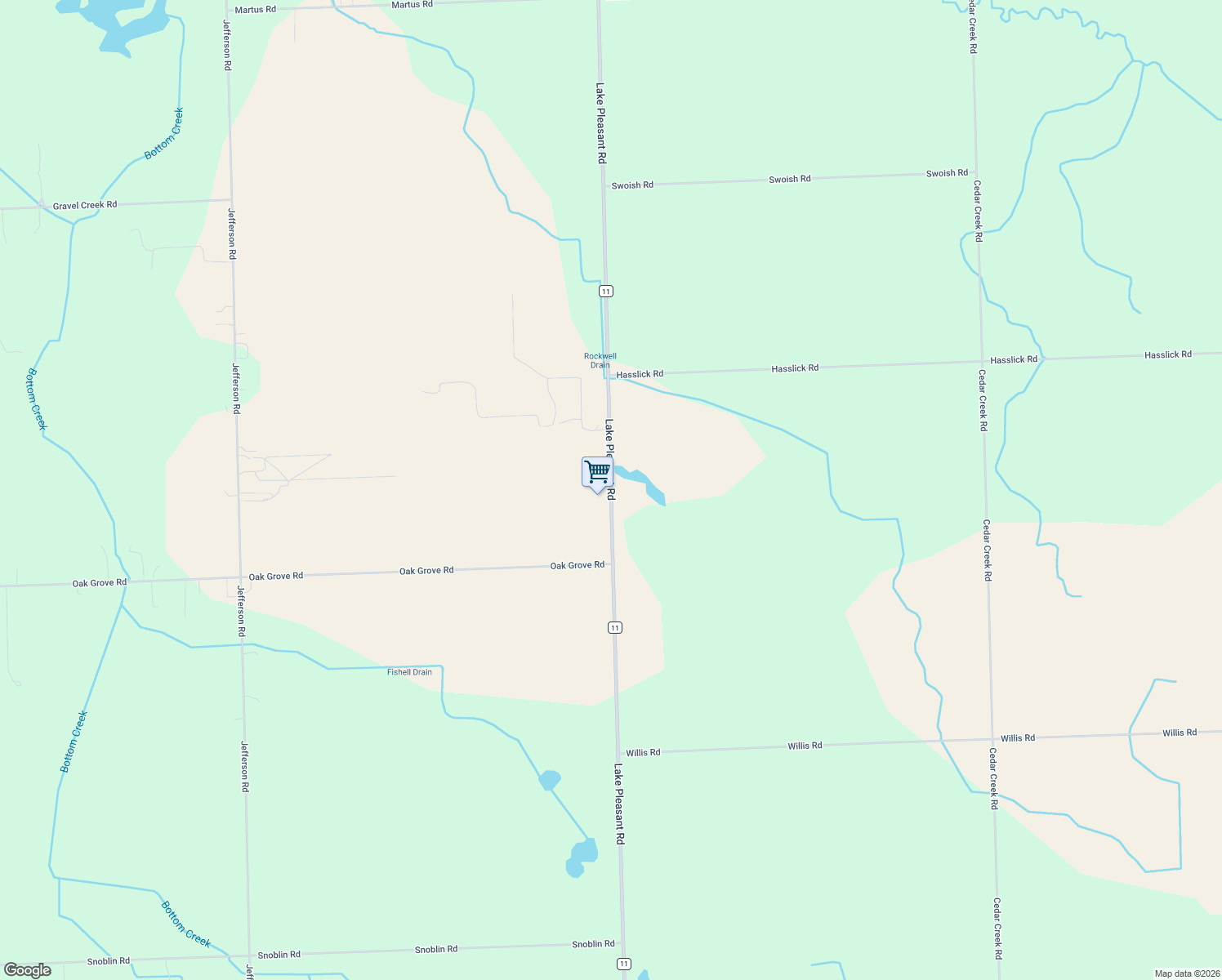 map of restaurants, bars, coffee shops, grocery stores, and more near 4845 Lake Pleasant Rd in North Branch