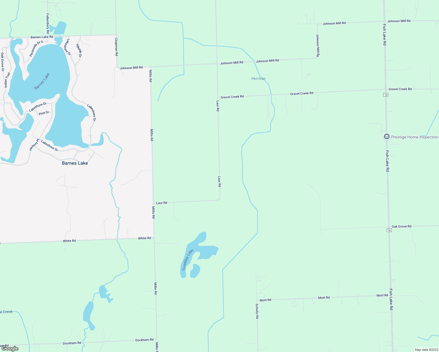map of restaurants, bars, coffee shops, grocery stores, and more near 4901 Laur Road in North Branch