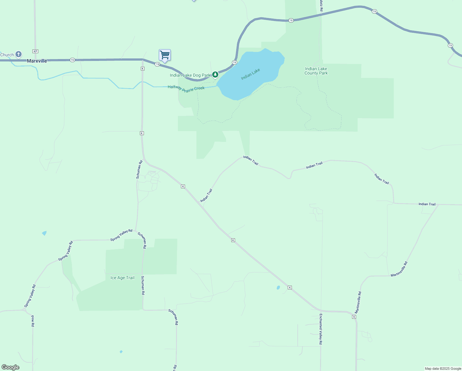 map of restaurants, bars, coffee shops, grocery stores, and more near 8355 Indian Trail in Cross Plains