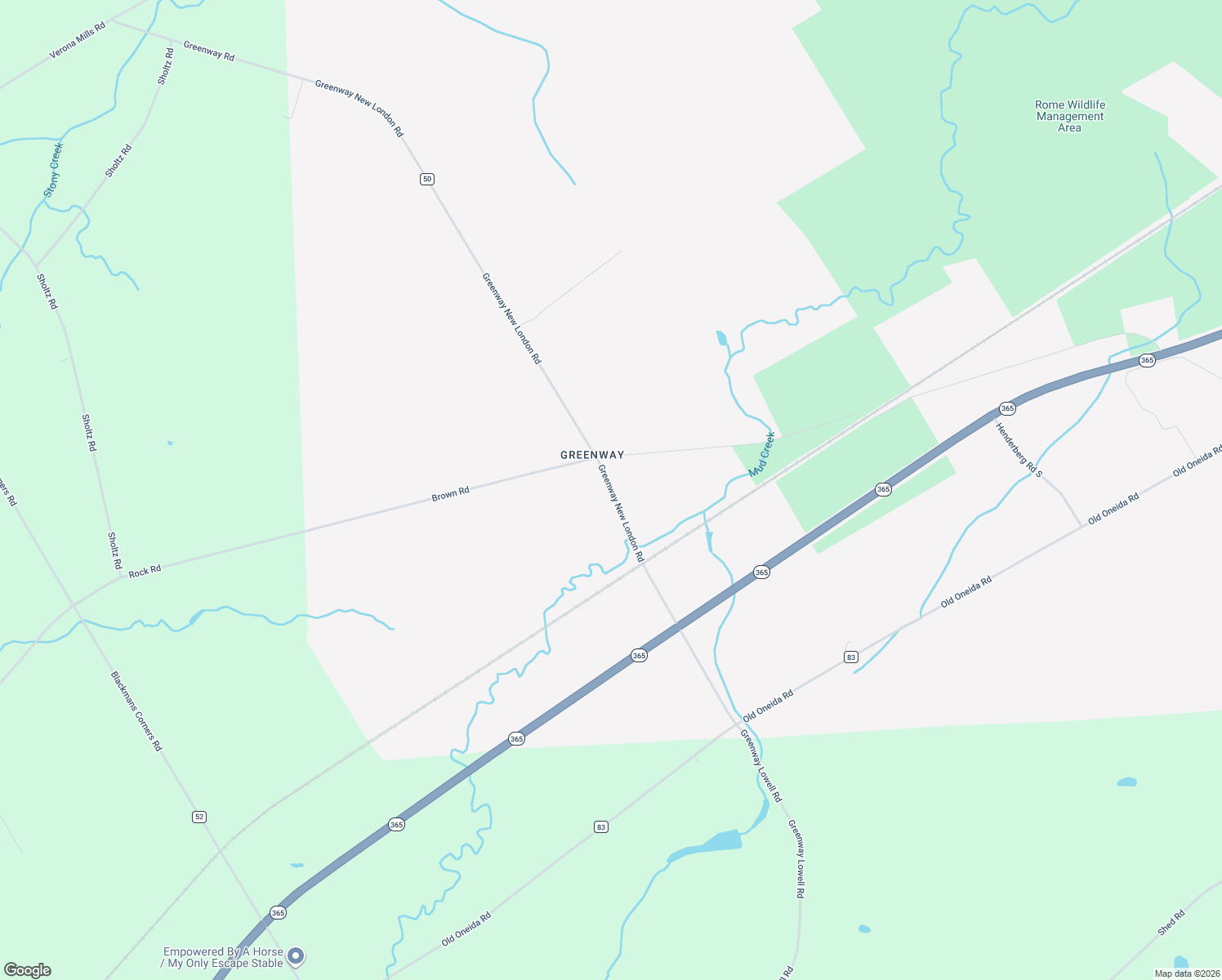 map of restaurants, bars, coffee shops, grocery stores, and more near 6525 Greenway New London Road in Rome