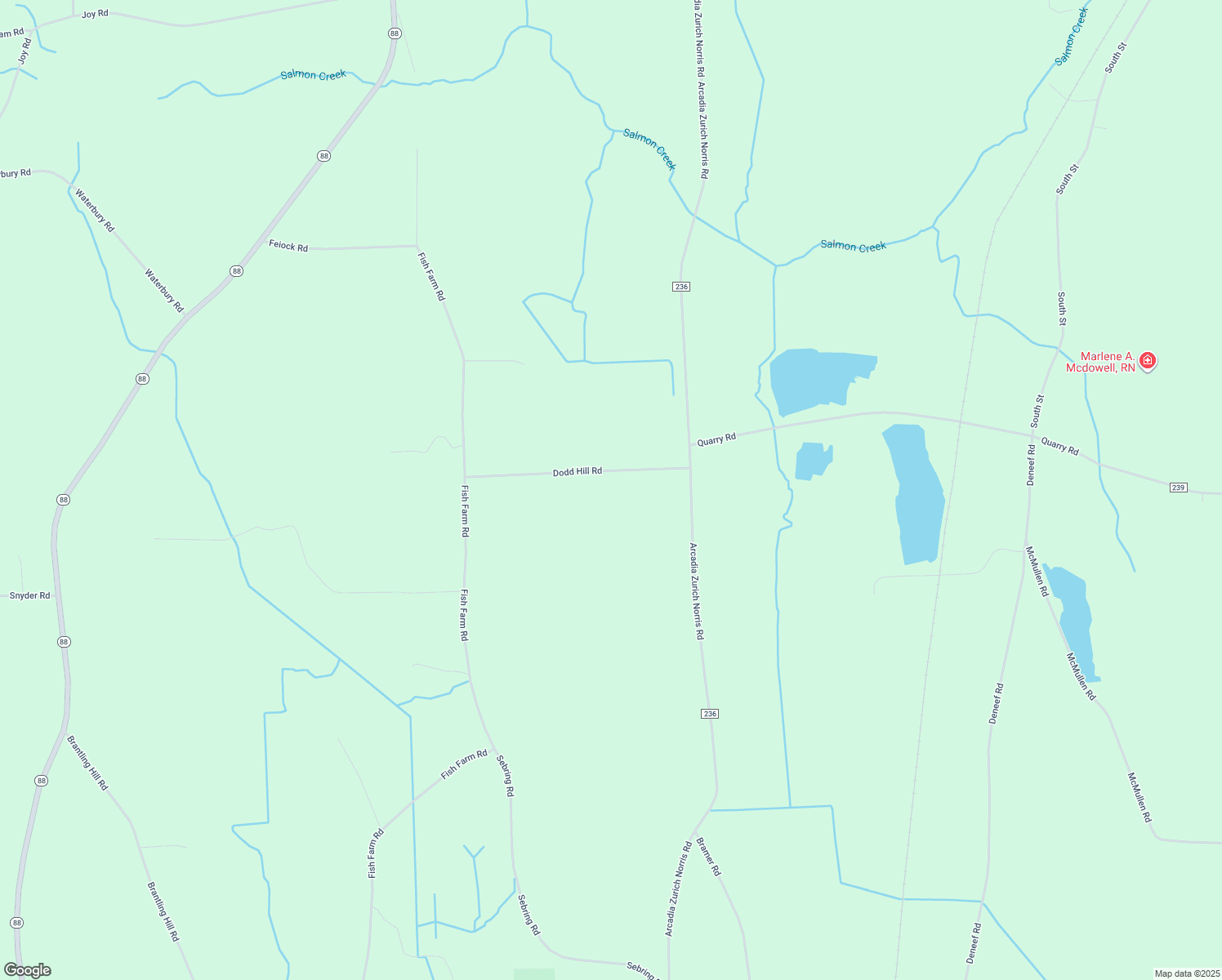 map of restaurants, bars, coffee shops, grocery stores, and more near 6930 Dodd Hill Rd in Sodus