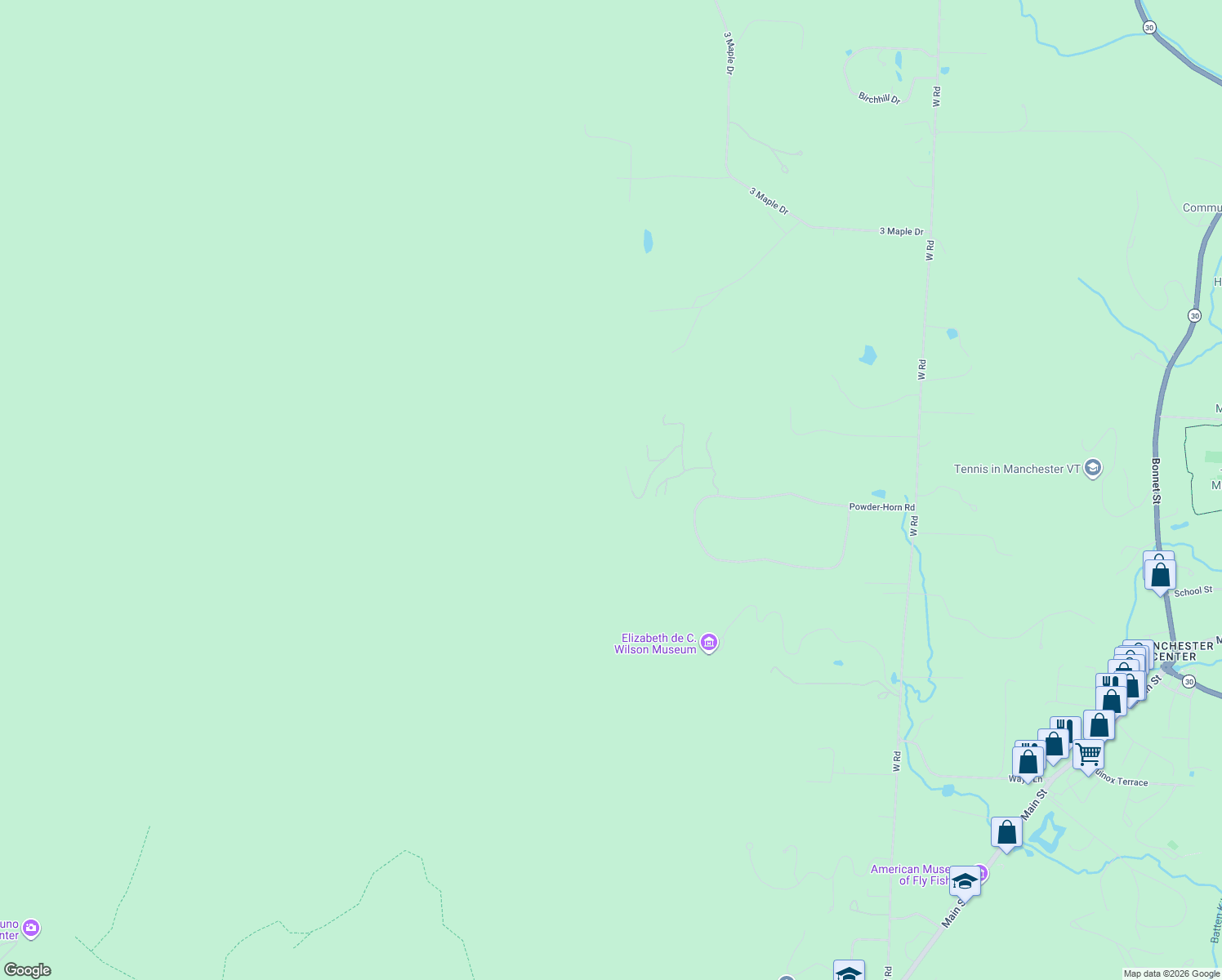 map of restaurants, bars, coffee shops, grocery stores, and more near 221 Windsor Road in Manchester