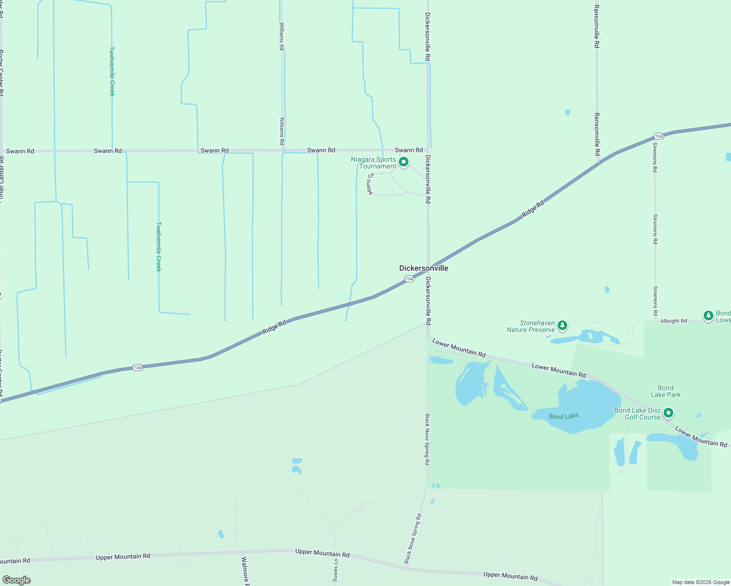 map of restaurants, bars, coffee shops, grocery stores, and more near 2089 Ridge Road in Lewiston