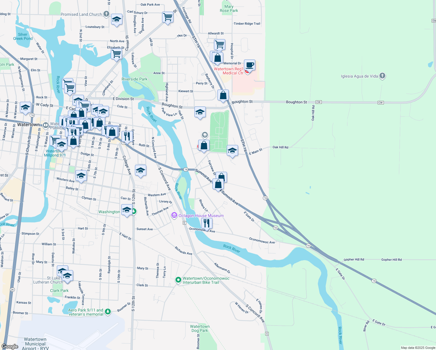 215 Fairview Street, Watertown WI Walk Score