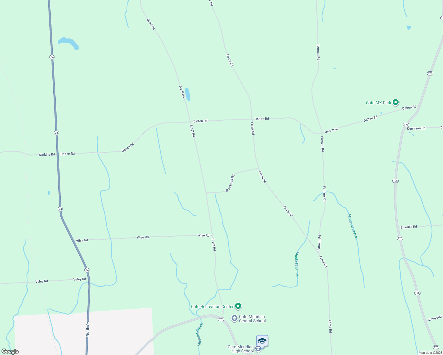 map of restaurants, bars, coffee shops, grocery stores, and more near 2849 Stockwell Road in Cato