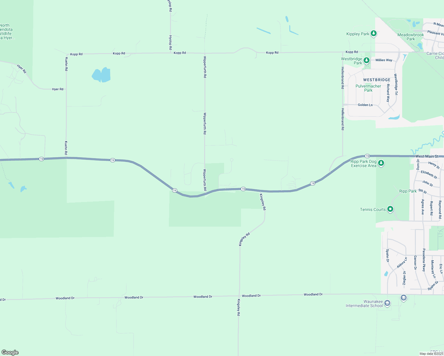 map of restaurants, bars, coffee shops, grocery stores, and more near 5894 Poelma Dr in Waunakee