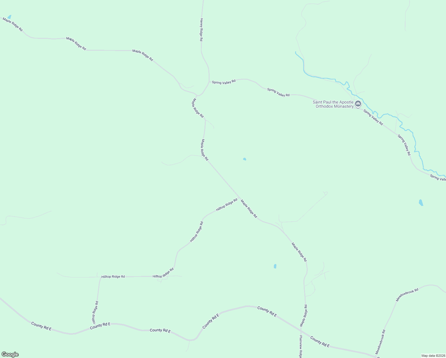 map of restaurants, bars, coffee shops, grocery stores, and more near 24170 Maple Ridge Road in Boscobel