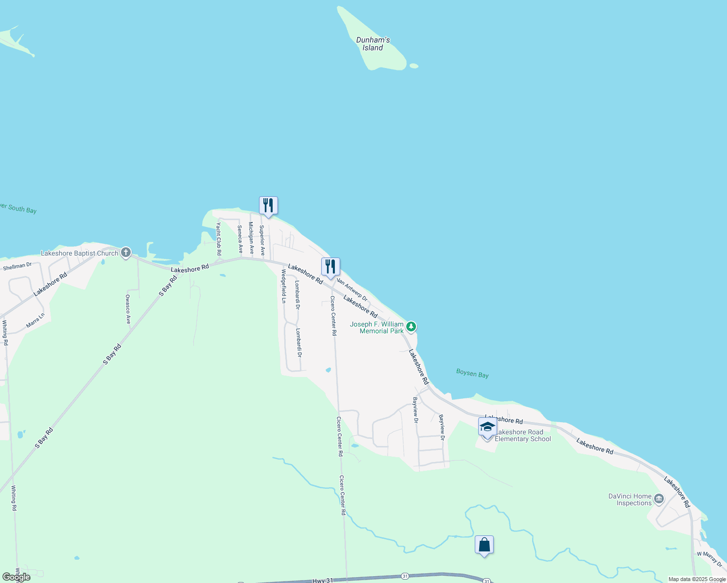 map of restaurants, bars, coffee shops, grocery stores, and more near 7011 Van Antwerp Drive in Cicero