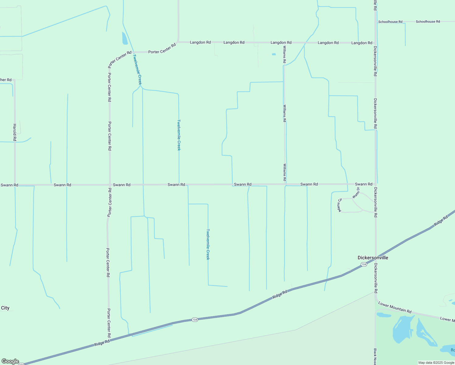 map of restaurants, bars, coffee shops, grocery stores, and more near 1855 Swann Road in Ransomville