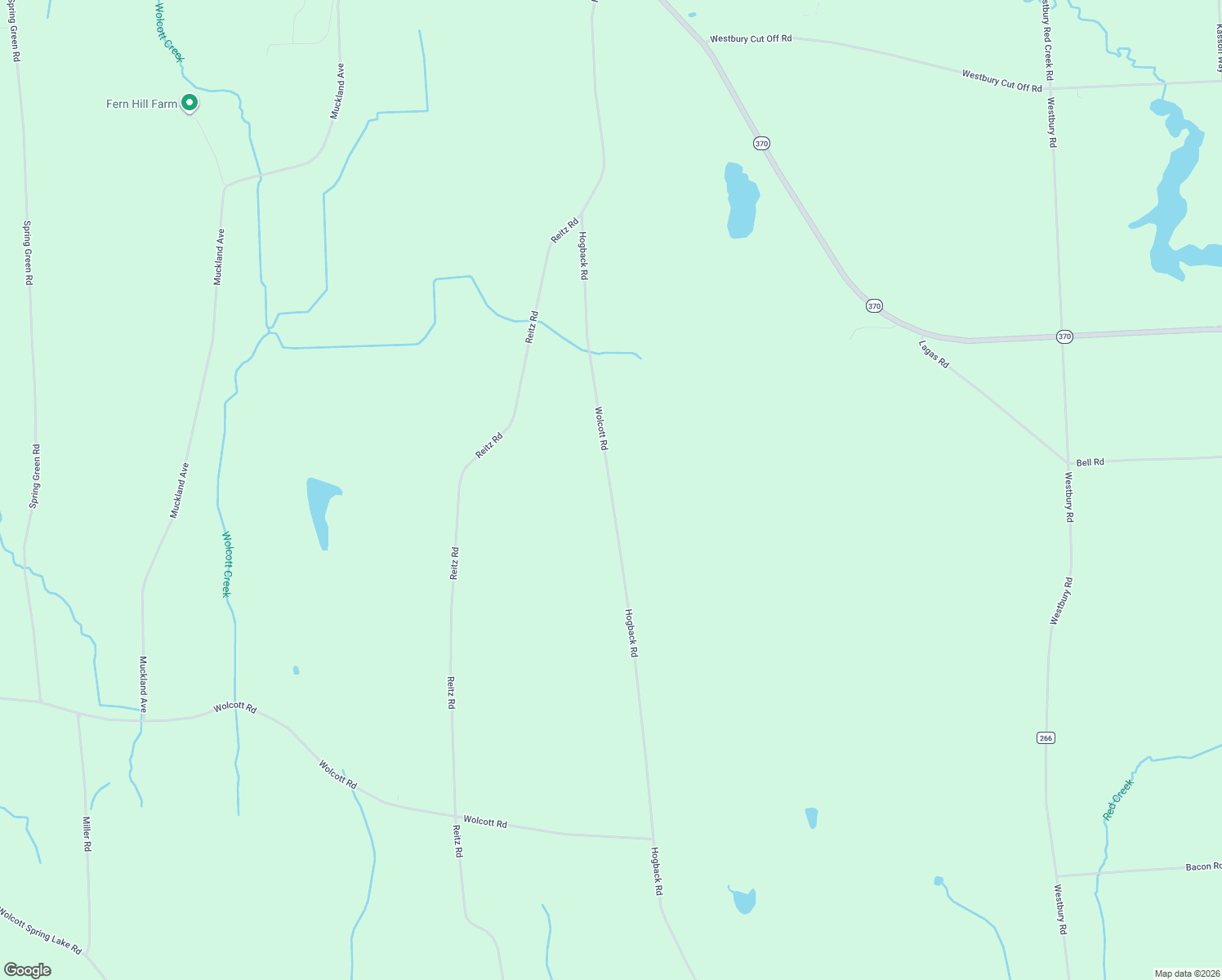 map of restaurants, bars, coffee shops, grocery stores, and more near 5041-5211 Wolcott Road in Red Creek