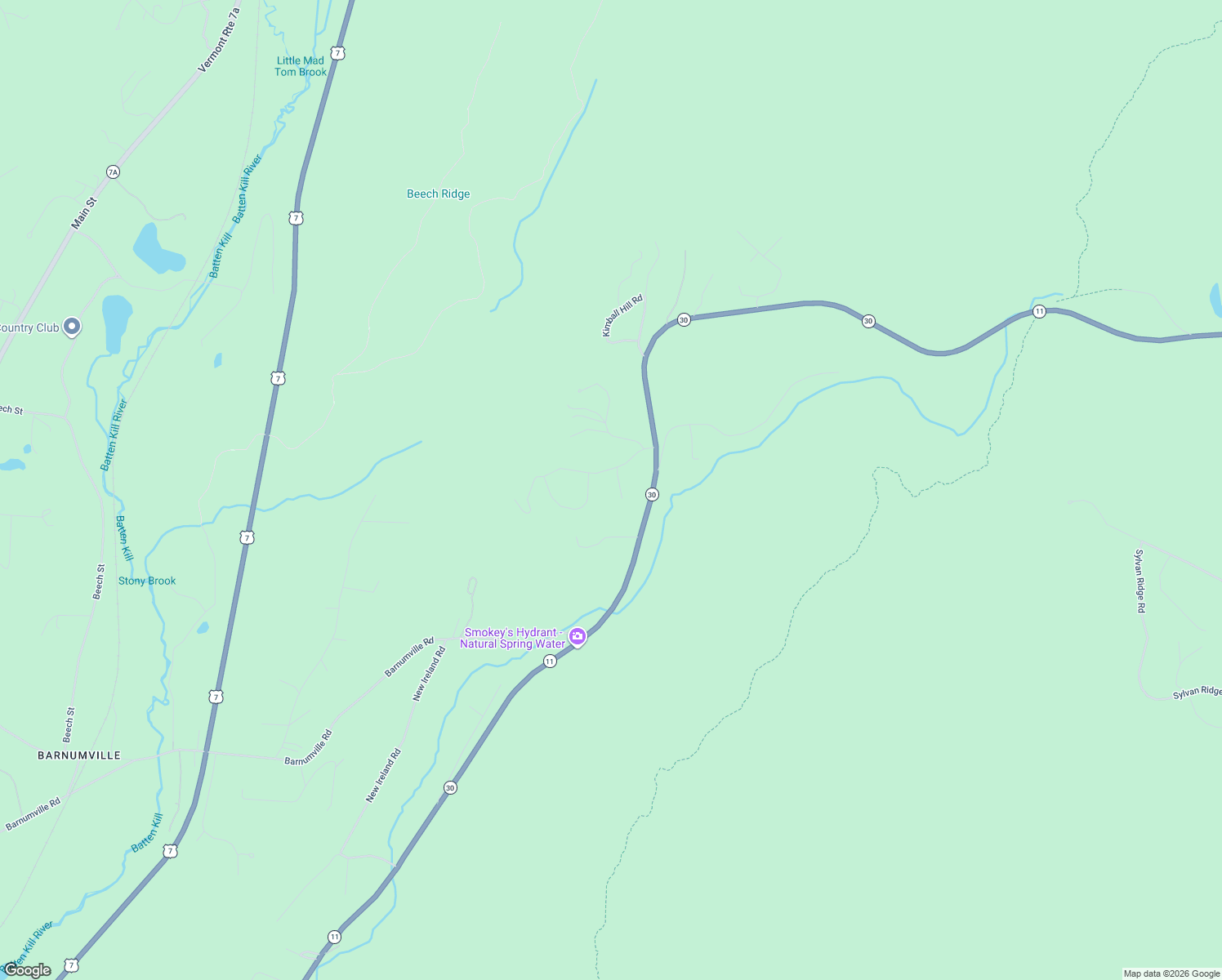 map of restaurants, bars, coffee shops, grocery stores, and more near 4 Old Beaver Pond Rd in Winhall