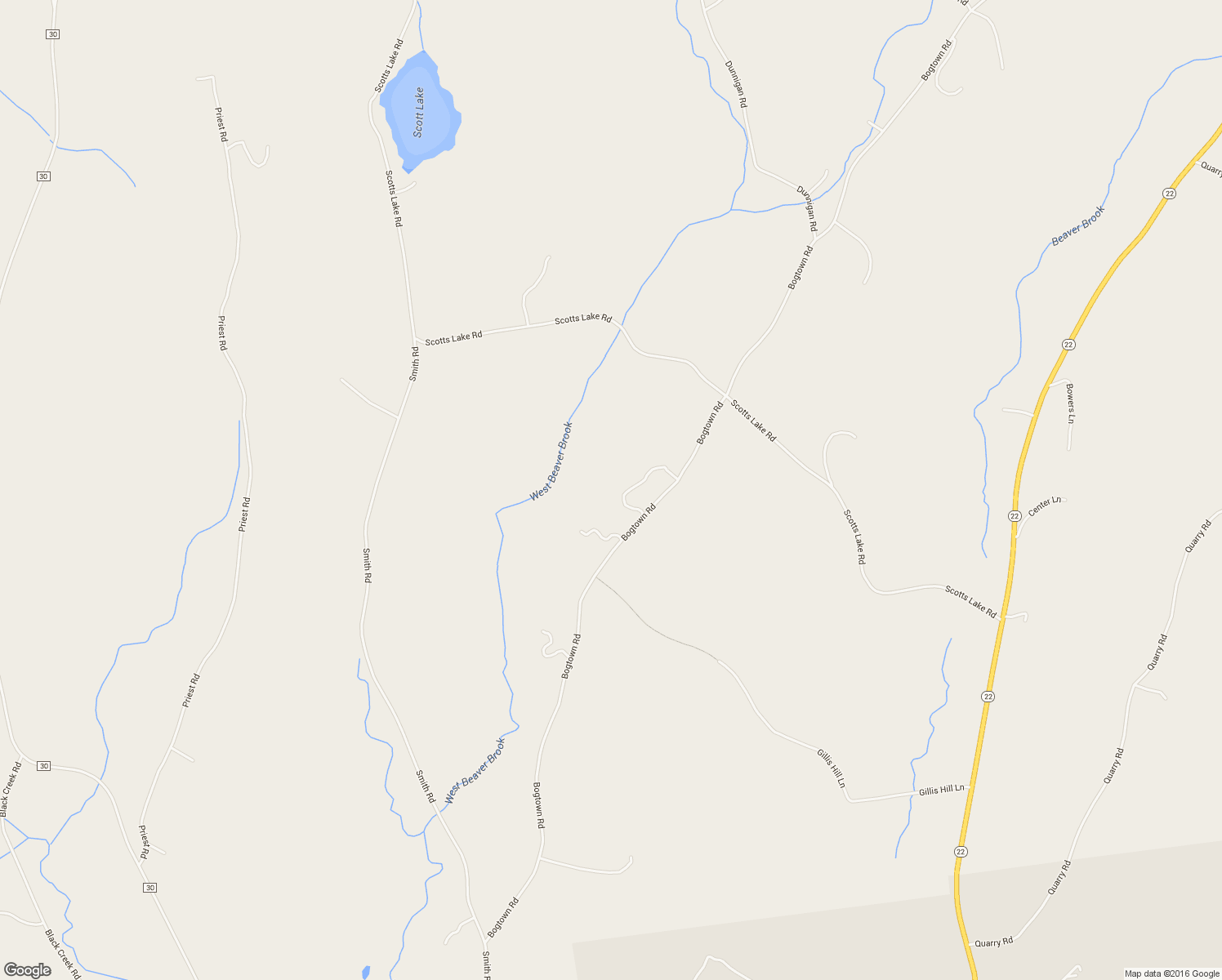 map of restaurants, bars, coffee shops, grocery stores, and more near 263 Bogtown Road in Salem