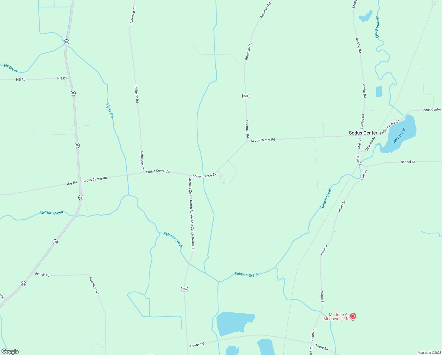 map of restaurants, bars, coffee shops, grocery stores, and more near 7098 Sodus Center Road in Sodus