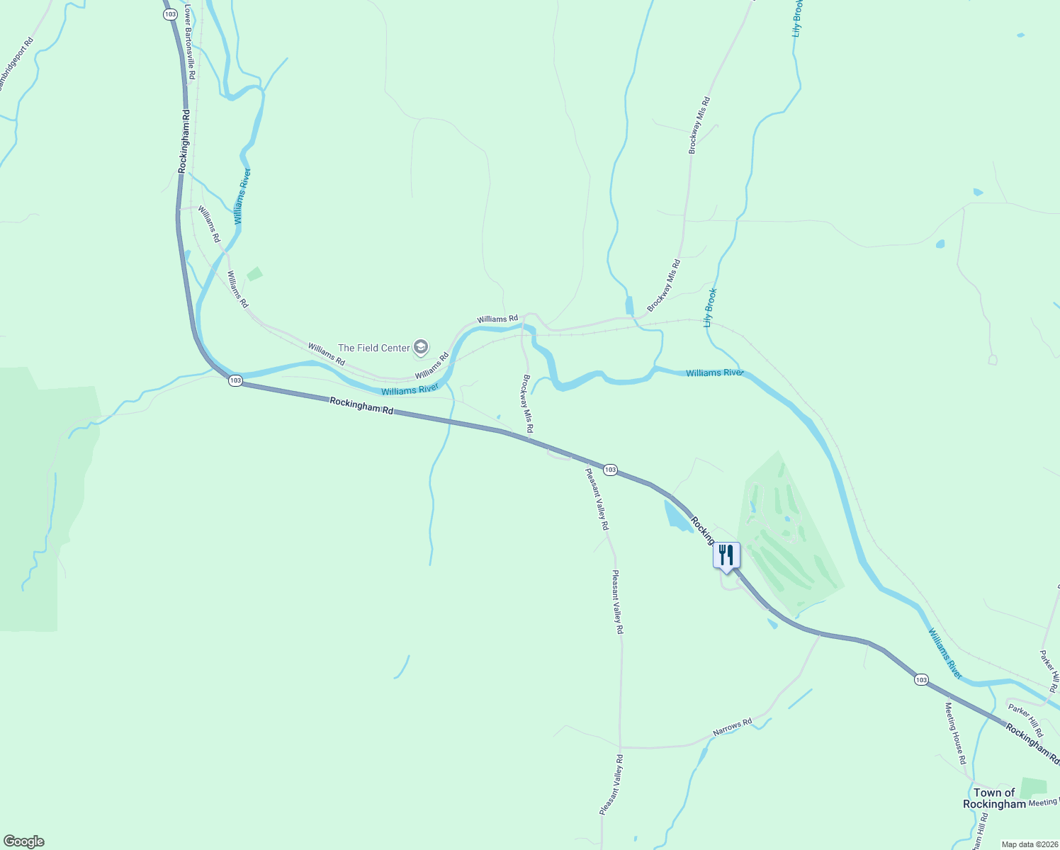 map of restaurants, bars, coffee shops, grocery stores, and more near 2132 Brockways Mill Rd in Rockingham