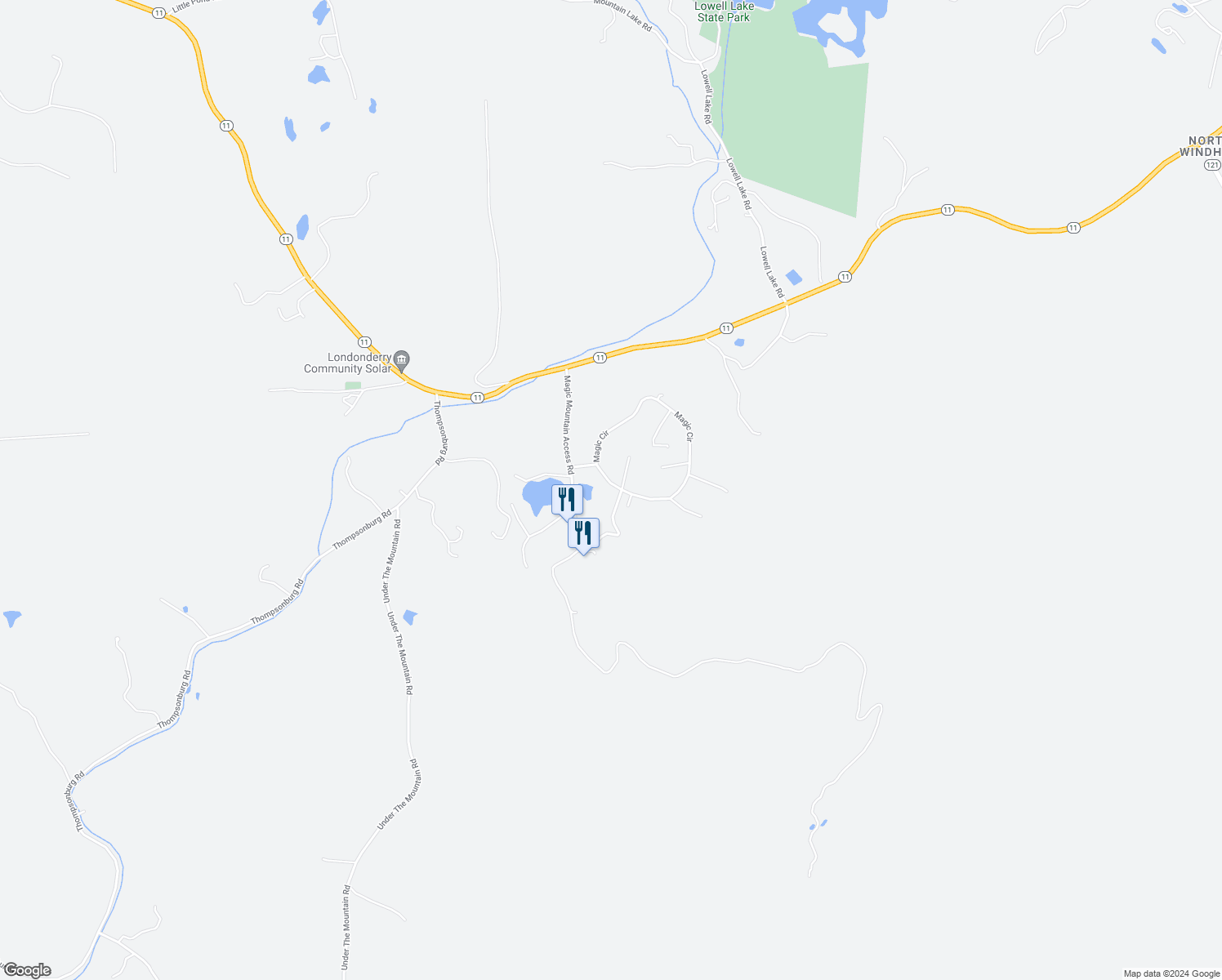 map of restaurants, bars, coffee shops, grocery stores, and more near 149 Magic Circle in Londonderry