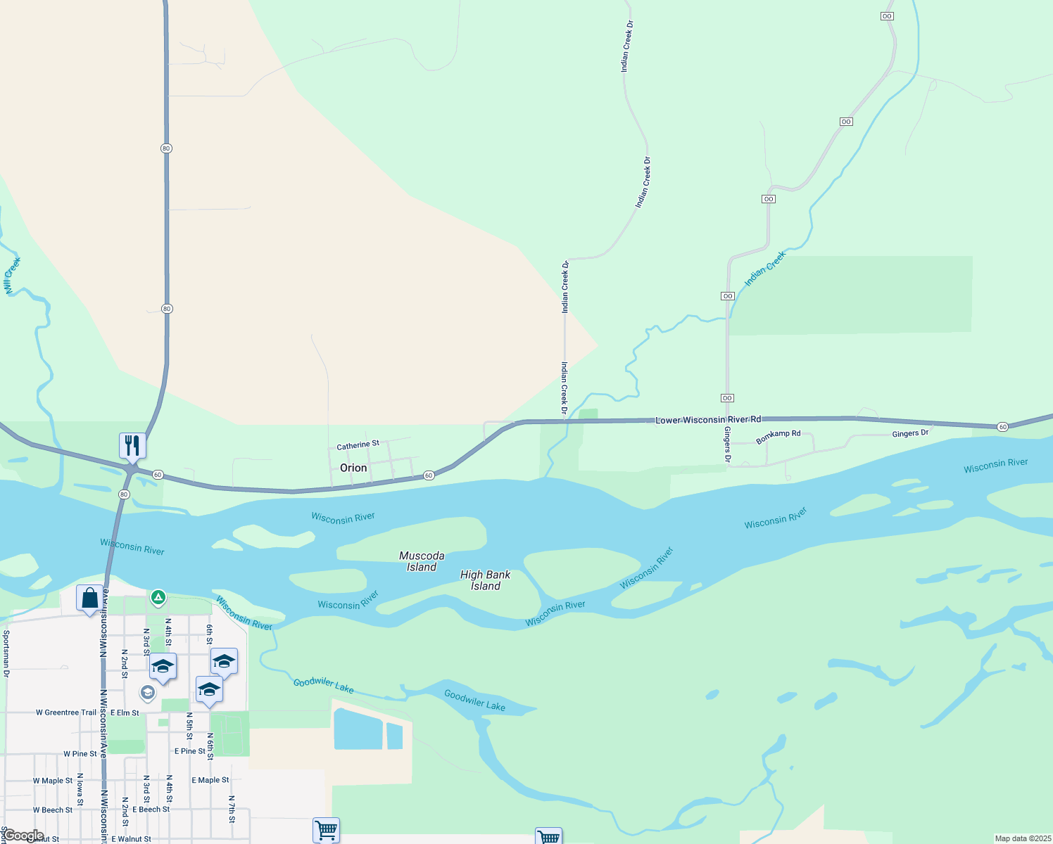 22591 Wisconsin 60 Trunk, Muscoda WI Walk Score