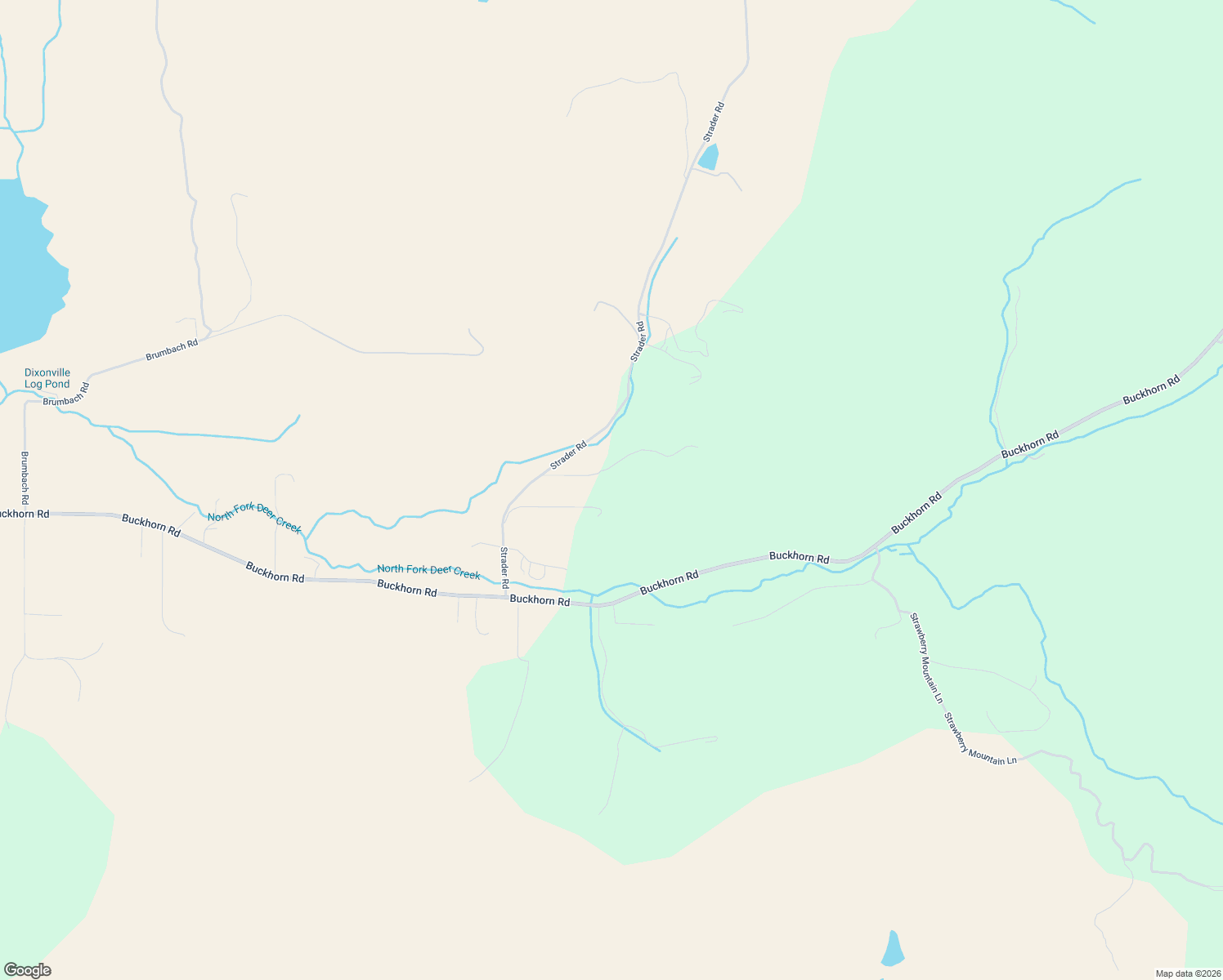 map of restaurants, bars, coffee shops, grocery stores, and more near Strader Road in Roseburg