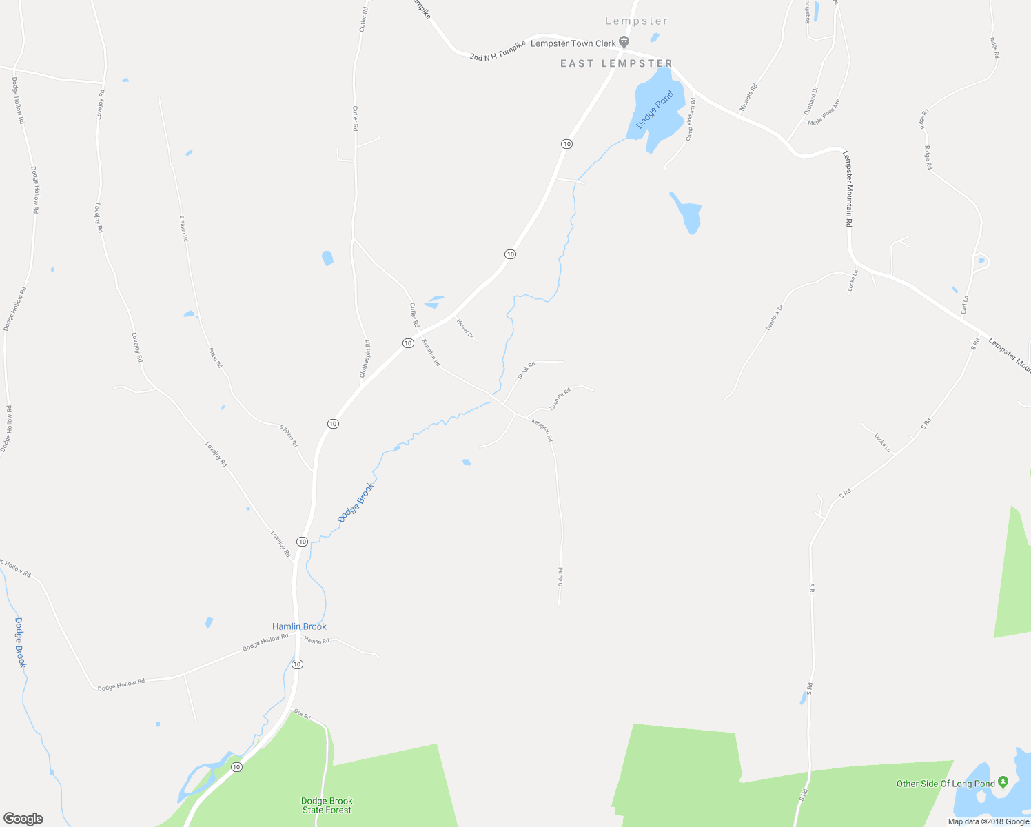 map of restaurants, bars, coffee shops, grocery stores, and more near Olds Road in Lempster