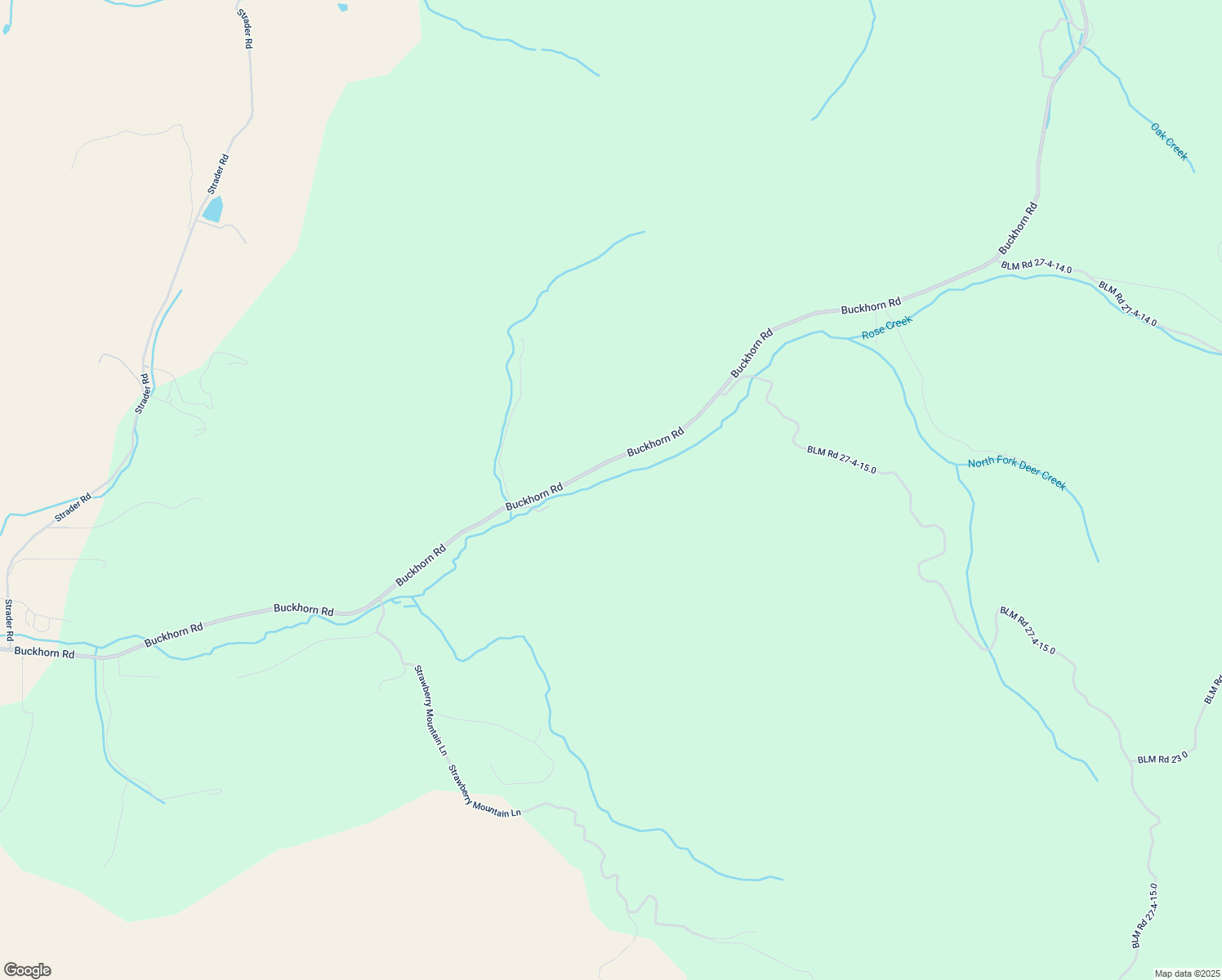 map of restaurants, bars, coffee shops, grocery stores, and more near 6681 Buckhorn Road in Roseburg