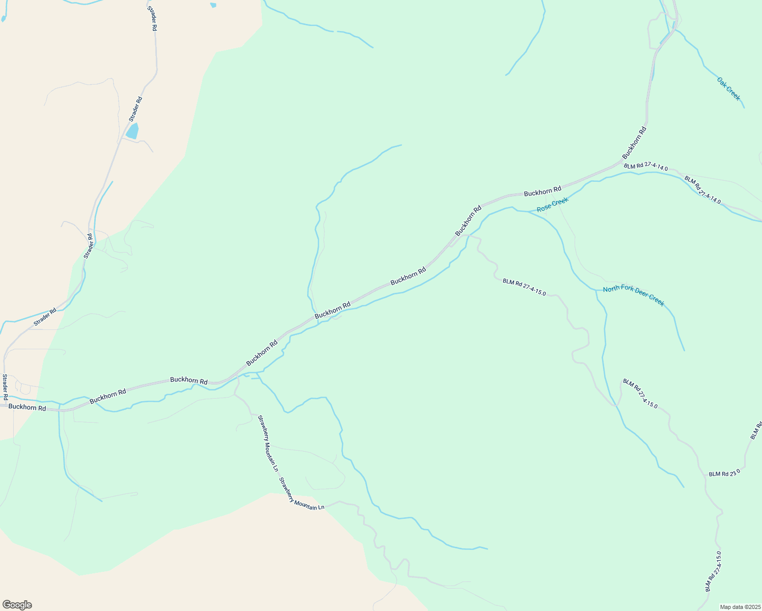 map of restaurants, bars, coffee shops, grocery stores, and more near 6681 Buckhorn Road in Roseburg
