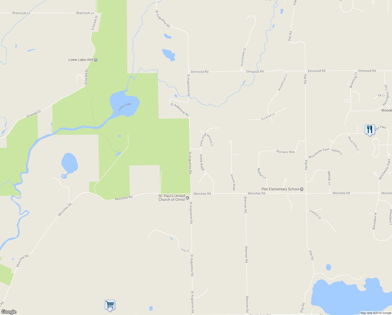 map of restaurants, bars, coffee shops, grocery stores, and more near 615 Kettle Ridge in Colgate