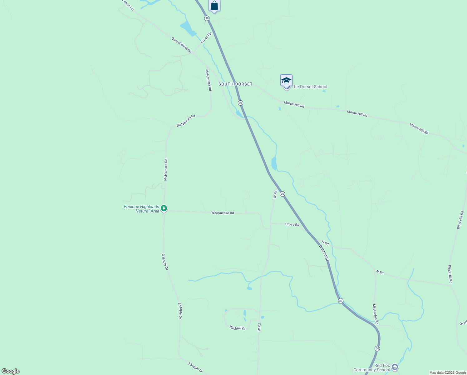 map of restaurants, bars, coffee shops, grocery stores, and more near 116 Sleepy Hollow Drive in Bennington County