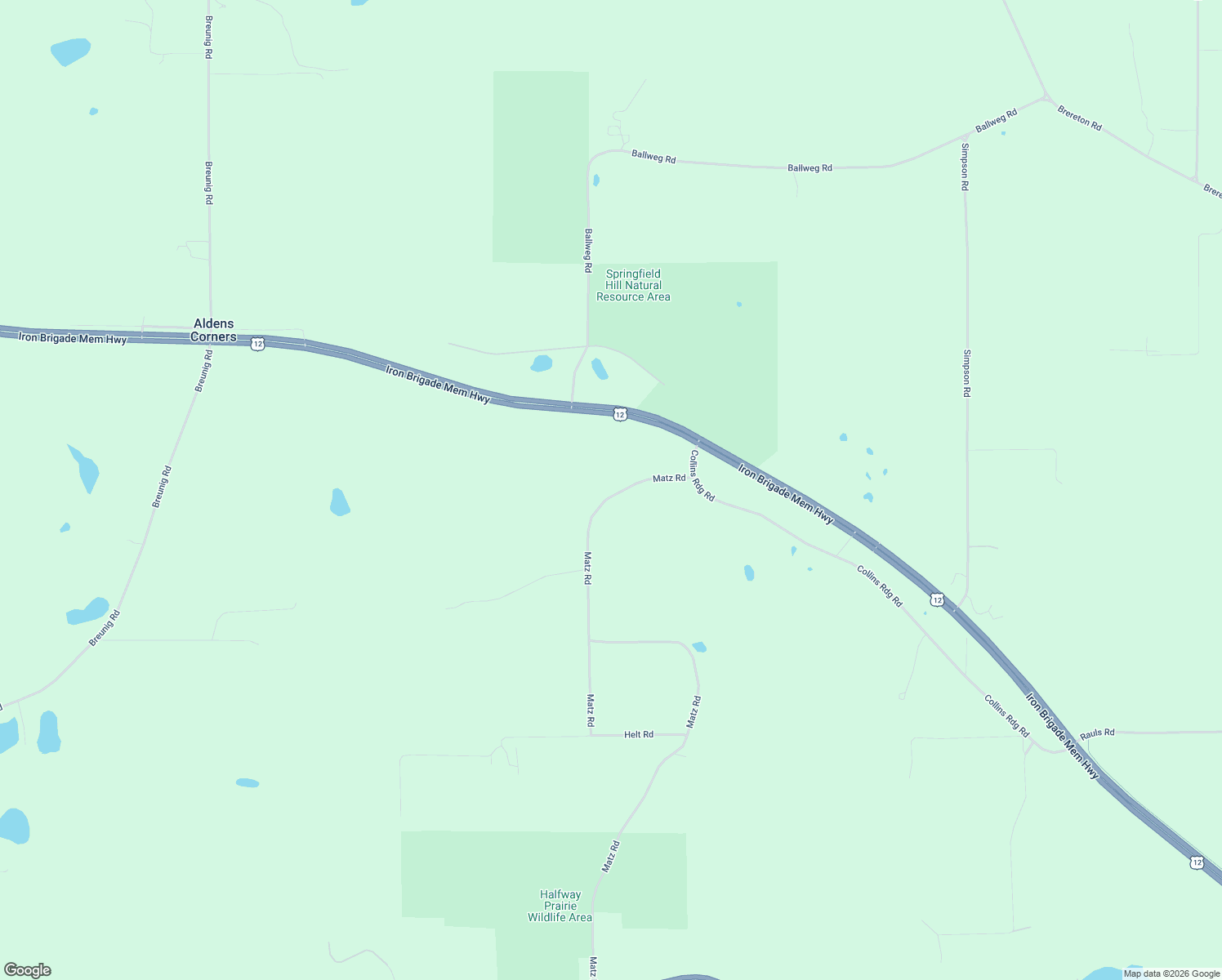 map of restaurants, bars, coffee shops, grocery stores, and more near 6577 Matz Road in Dane