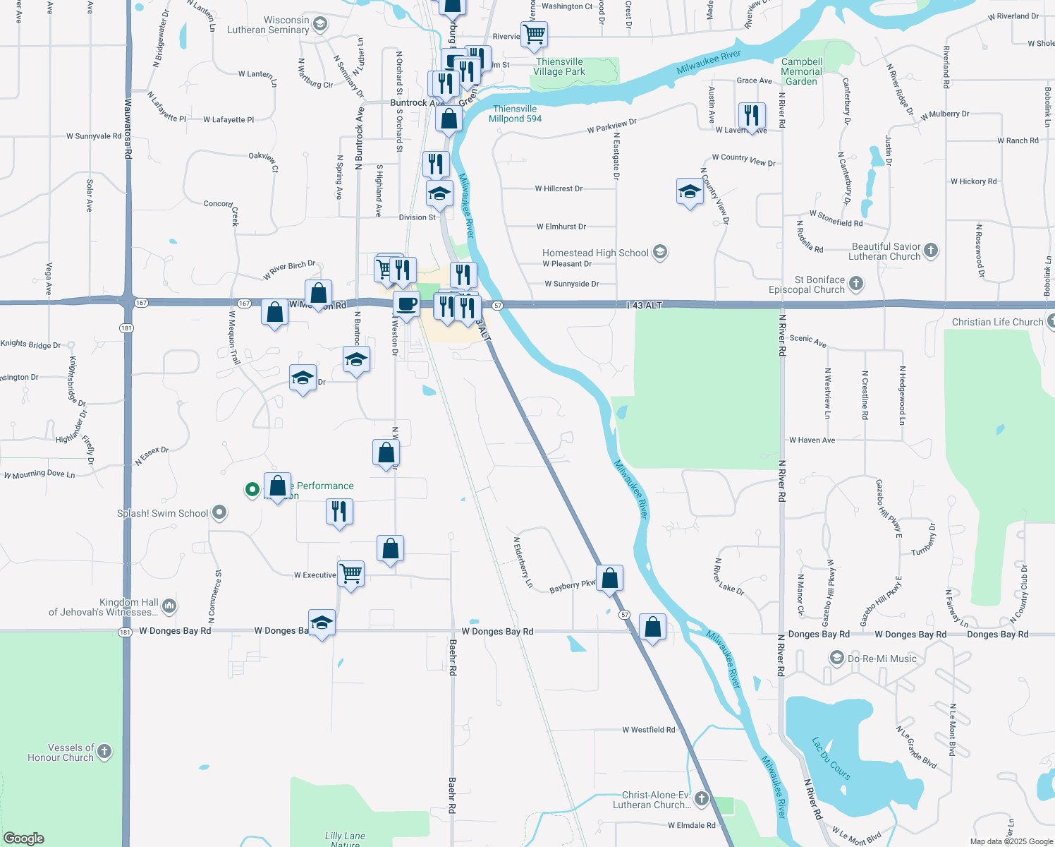 10912 Cedarburg Road, Mequon WI Walk Score