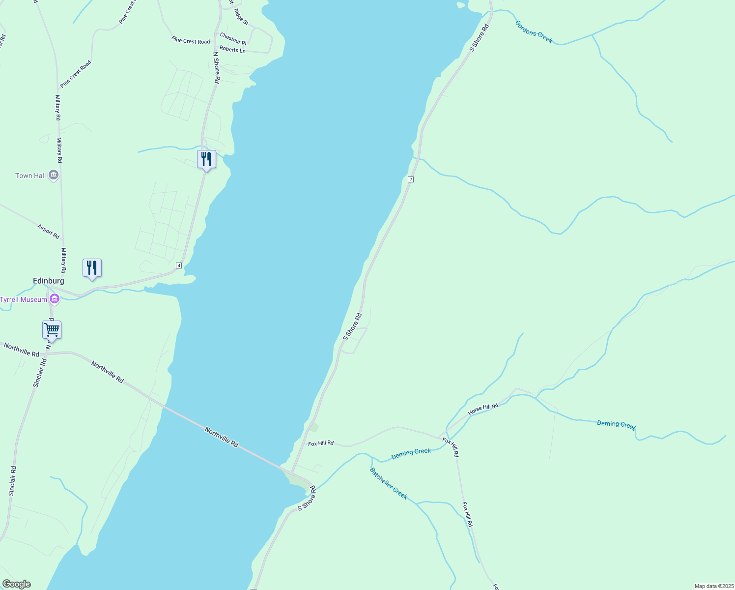 map of restaurants, bars, coffee shops, grocery stores, and more near 115 Wilbur Terrace in Edinburg
