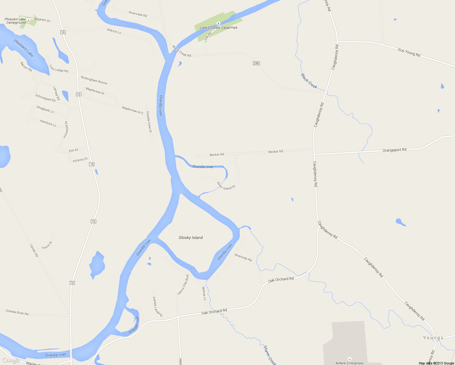 map of restaurants, bars, coffee shops, grocery stores, and more near 9353 River Island Drive in Brewerton