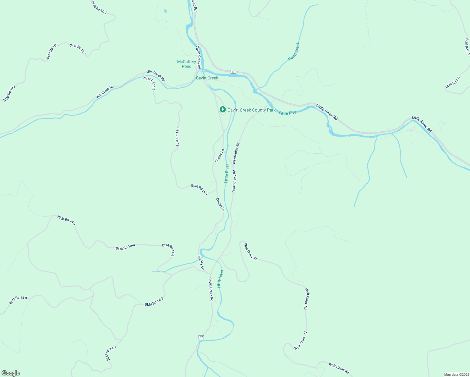 map of restaurants, bars, coffee shops, grocery stores, and more near 479 Cooley Lane in Glide