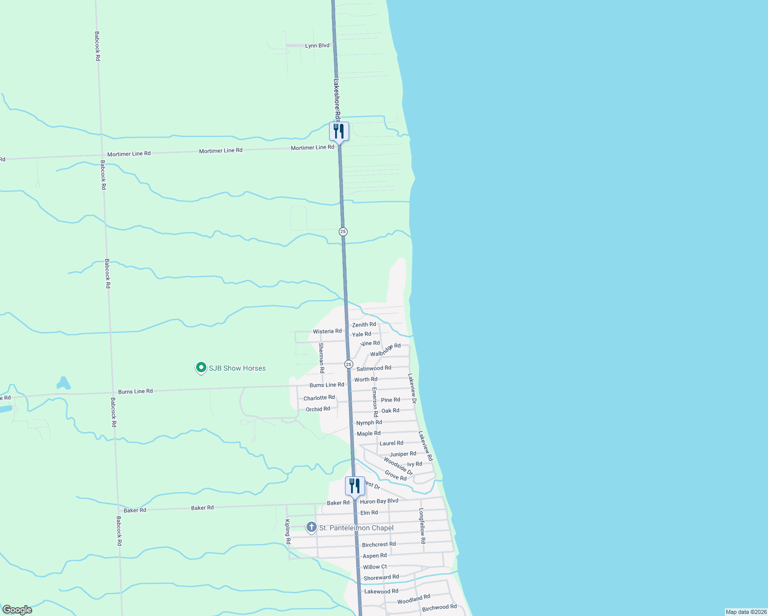 map of restaurants, bars, coffee shops, grocery stores, and more near 7499 Crest Road in Lexington