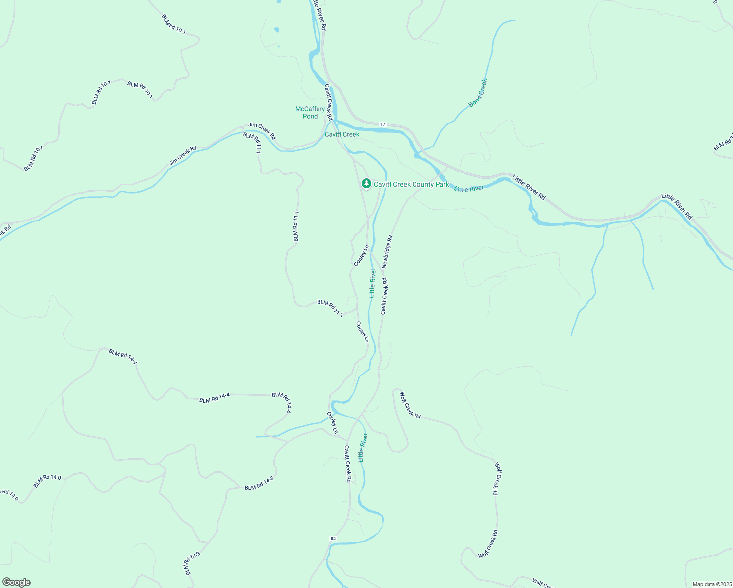 map of restaurants, bars, coffee shops, grocery stores, and more near 479 Cooley Lane in Glide