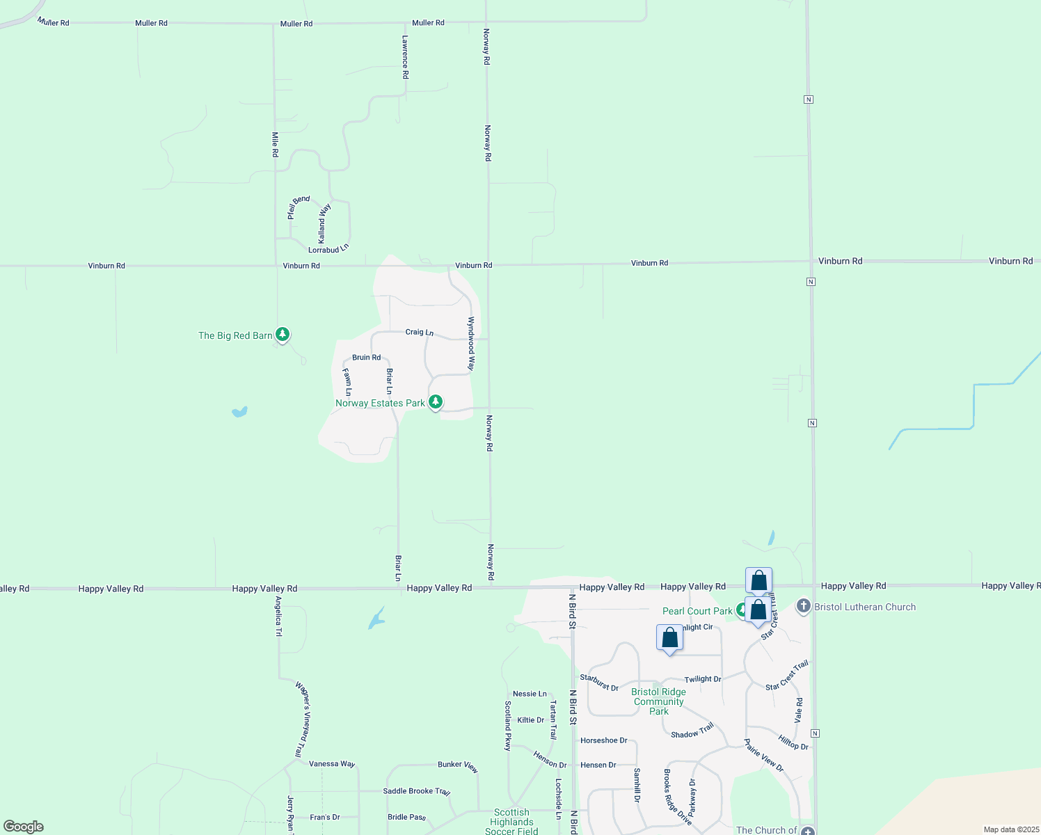 map of restaurants, bars, coffee shops, grocery stores, and more near 2945 Wyndwood Way in Sun Prairie
