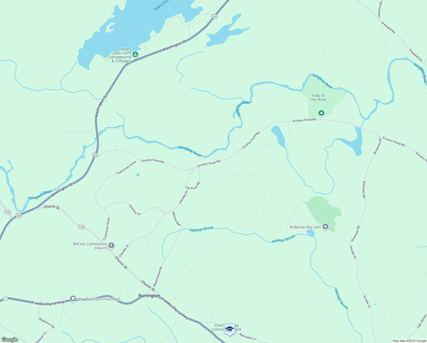 map of restaurants, bars, coffee shops, grocery stores, and more near 166 Smoke Street in Barrington