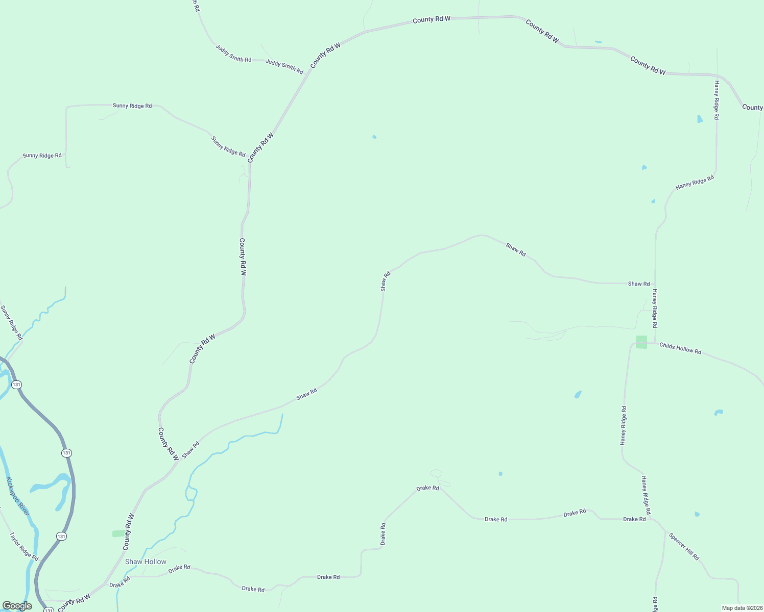 map of restaurants, bars, coffee shops, grocery stores, and more near 47429 Shaw Road in Gays Mills