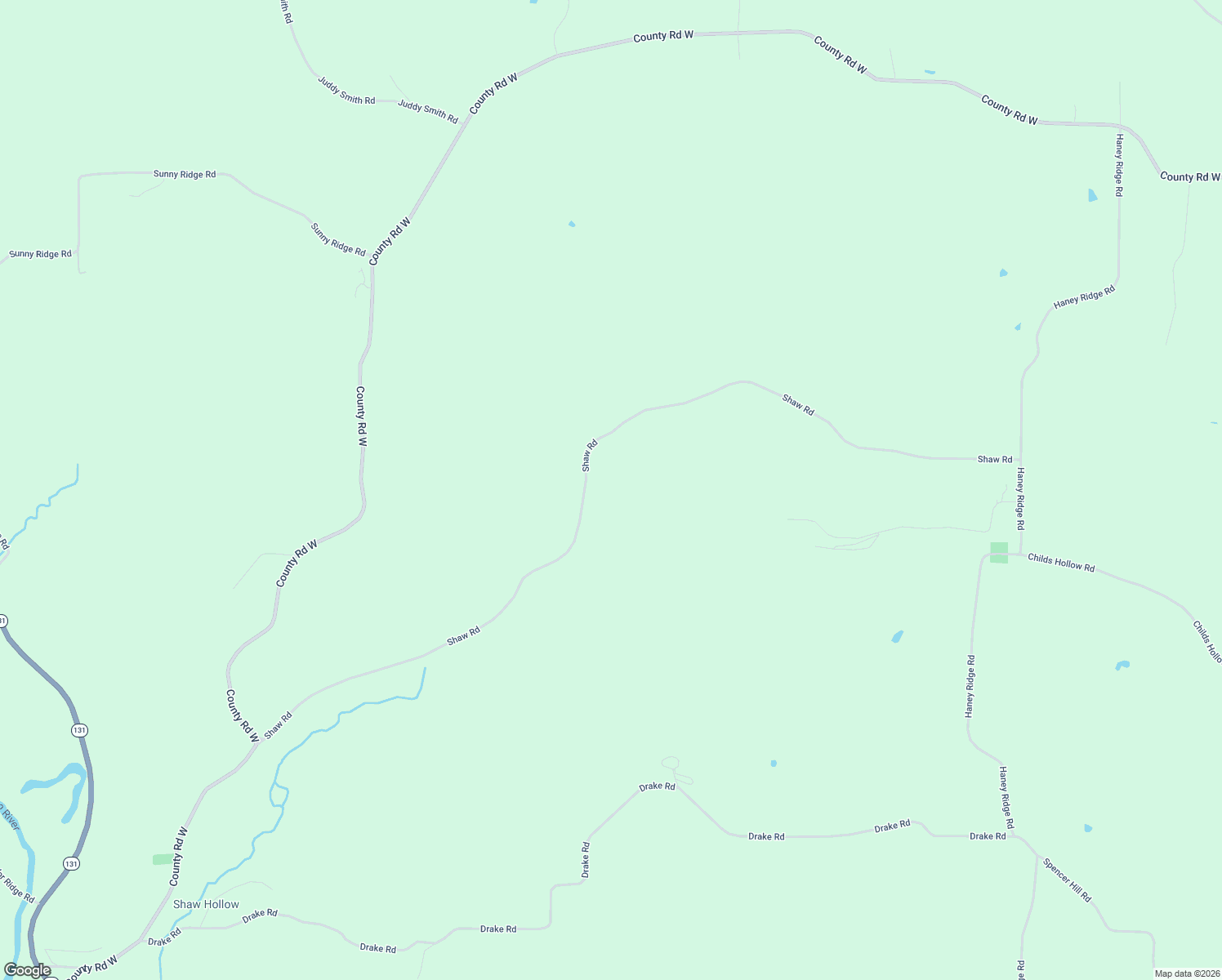 map of restaurants, bars, coffee shops, grocery stores, and more near 47429 Shaw Road in Gays Mills