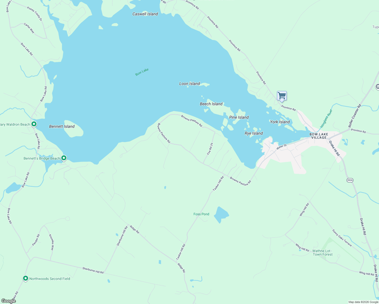 map of restaurants, bars, coffee shops, grocery stores, and more near 122 Browns Pasture Rd in Strafford
